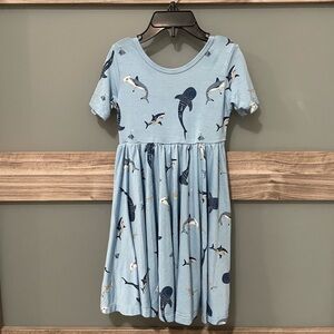 Kyte BABY Twirl Dress in Stream Shark